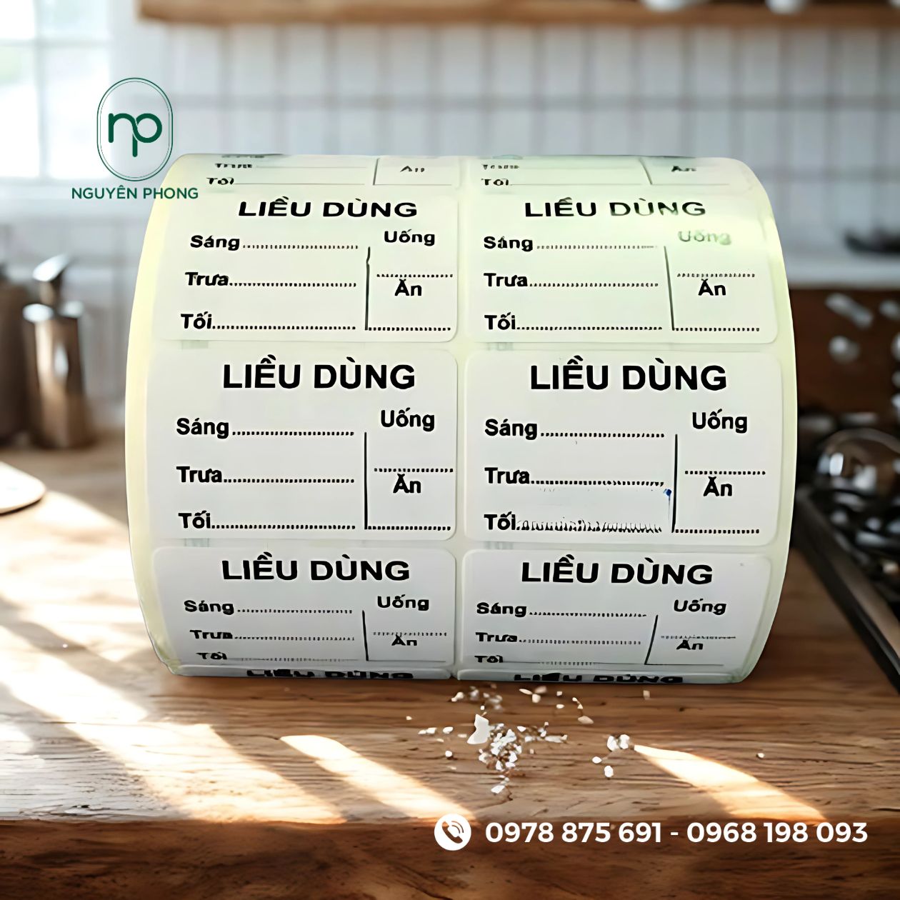 Mẫu in tem chia liều cho nhà thuốc